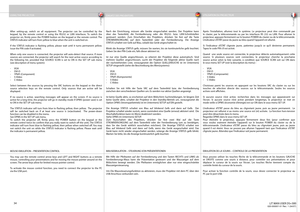 Page 34
english
deutsch francais
34
After setting-up, switch on all equipment. The projector can be controlled by the 
keypad, by the remote control or using the RS232 or LAN interfaces. To switch the 
projector on, fi  rmly press the POWER button on the keypad or the remote control. The 
STATUS indicator will turn from yellow to blue when the unit is switched on.
If the STATUS indicator is fl  ashing yellow, please wait until it turns permanent yellow. 
Issue the PIN code if activated.
When only one source is...