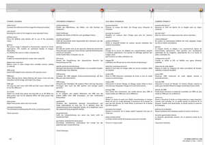 Page 44
english
deutsch francais
español
44
DYNAMIC SUB MENU
white boost*
Increases the white level of the image for enhanced contrastcolor boost*Boosting the colors in the image for more saturated colors.
brilliant colors*
Turns the Brilliant color feature off  , no use of the secondary 
colors.
gamma
The source image is adapted to characteristics typical to certain 
applications. This enables an optimized display of images, 
depending
on whether the source is video, computer etc.
DVI setup
Enables an expanded...