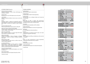 Page 45
italianonorsk
45
SISTEMA DEI MENU MENYSYSTEMSOTTOMENU DYNAMIC (Dinamico)
white boost (bianchi accentuati)*
Consente di aumentare il livello di bianco dell’immagine, per 
ottimizzare il contrastospinta di colore*Amplifi  cazione dei colori nell’immagine per più colori saturati.colori brillanti*Spegne la caratteristica brillante di colore, nessun uso dei colori 
secondari.
gamma
L’immagine sorgente è adattata alle caratteristiche tipiche di 
alcune applicazioni. In questo modo si ottimizza la...