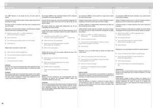 Page 66
englishdeutschfrancaisespañol
66

The  LAMP  indicators  on  the  keypad  will  turn  red  when  lamp  life expires. 
Change the lamp when lifetime expires. Always replace lamp with the same type and rating.
The  lamp  includes  an  electronic  lamp  timer  that  is  tracking  the  life time of the lamp.
Allow lamp to cool down before changing. One lamp may be changed while the other lamp is operating (hot-swap).
A  Release the screw (LAMP 1) or (LAMP 2) depending on     
  which lamp that needs to be...