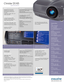 Page 2Christie DS+65
Specifications
The large backlit LCD display shows all status
information from current source to lamp status,
operating hours and all possible settings.   With a broad range of standard inputs, the Christie DS+65 is flexible and customizable.
I
MAGE•6500 ANSI lumens (dual lamp)•3000 ANSI lumens (single lamp)•90% brightness uniformity across
the screen
•Contrast ratio: variable, 1200:1 up to
7500:1 (max on/off)
DISPLAY TECHNOLOGY
AND RESOLUTION
•1chip 0.95 Darkchip3™DMD•T
rue SXGA+1
400 x...