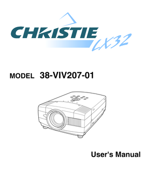 Page 1Users Manual
38-VIV207-01MODEL  