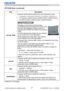 Page 2927
PICTURE Menu
PICTURE Menu (continued)
Item Description
COLOR TEMPUsing the ▲/▼ buttons switches the color temperature mode.
To adjust CUSTOM
Selecting a mode whose name includes 
CUSTOM and then pressing the ► button or the 
ENTER button displays a dialog to aid you in 
adjusting the OFFSET and GAIN of the selected 
mode.
OFFSET adjustments change the color intensity 
on the whole tones of the test pattern.
GAIN adjustments mainly affect color intensity 
on the brighter tones of the test pattern....