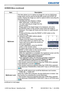 Page 4240
SCREEN Menu
Item Description
MyScreenThis item allows you to capture an image for use as a MyScreen 
image which can be used as the BLANK screen and START UP 
screen. Display the image you want to capture before executing the 
following procedure.
1.  Selecting this item displays a dialog 
titled “MyScreen”. It will ask you if 
you start capturing an image from the 
current screen.
Please wait for the target image to be displayed, and press 
the ENTER button on the remote control when the image is...