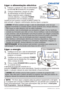 Page 1528LX41/LW41 Instruções do proprietário 020-000510-01 Rev. 1 (06-2012)
Ligar a alimentação eléctrica
1. Coloque o conector do cabo de alimentação 
na ﬁ cha AC IN (Entrada AC) do projetor. 
2. 
 Coloque totalmente o plugue do cabo 
de alimentação na ﬁ cha de parede. 
Alguns segundos após a ligação à 
corrente eléctrica, o indicador POWER 
apresentará uma cor laranja contínua.
Lembre-se que quando a função ALIMENT.DIRECTA 
está activada, a ligação à alimentação eléctrica ligará o projector.
AVISO  ►É emitida...
