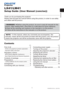Page 5ENGLISH
1LX41/LW41 Setup Guide020-000510-01 Rev. 1 (06-2012)
Projector
LX41/LW41
Setup Guide (User Manual (concise))
Thank you for purchasing this projector.
Please read through this manual before using this product, in order to use safely 
and utilize well the product.
WARNING  ►Before using this product, be sure to read all manuals for this 
product. After reading them, store them in a safe place for future reference.
►Heed all the warnings and cautions in the manuals or on the product.
►Follow all the...