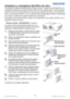 Page 7814LX41/LW41 Manual de usuario020-000510-01 Rev. 1 (06-2012)
(continúa en la página siguiente)
Limpieza y reemplazo del ﬁ ltro de aire
Compruebe y limpie periódicamente el ﬁ ltro de aire. Cuando los indicadores o un 
mensaje le señalen que debe limpiar el ﬁ ltro de aire, realice esto lo antes posible.
El ﬁ ltro de aire de este proyector consta de una cubierta de ﬁ ltro y una unidad de 
ﬁ ltro con dos tipos de ﬁ ltro. Si uno o ambos ﬁ ltros presentasen daños o estuviesen 
muy sucios, sustituya la unidad de...