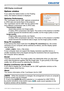 Page 108106LX501/LX601i User Manual-Operating Guide 020-000461-01 Rev. 1 (03-2012)
Presentation tools
If you select the Option button on the Floating 
menu, the Options window is displayed.
Optimize Performance
The “LiveViewer Lite for USB” captures screenshots  
in JPEG data and sends them to the projector.  
The “LiveViewer Lite for USB” has two options that 
have different compression rate of JPEG data. 
Transmission speed
Speed takes priority over Image quality. 
It makes JPEG compression rate higher. The...