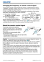 Page 2119LX501/LX601i User Manual-Operating Guide 020-000461-01 Rev. 1 (03-2012)
30°3m30°
30°
30°3m
(approx.)
About the remote control signal
The remote control works with the 
projector’s remote sensor. This projector 
has two remote sensors on the front and 
back sides.
The sensors can sense signals within 
the following range:
60 degrees (30 degrees to the left and right of the 
sensor) within 3 meters about.
• You can deactivate one of the sensors using the REMOTE RECEIV. 
item in the SERVICE menu of the...