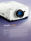 Page 1LX55
Bright, Powerful, Compact – For Presentation Flexibility
The Christie LX55 is a bright, compact projector built with flexibility for presentation
power. With 5,500 ANSI lumens and 1000:1 contrast, there’s brightness power
for bold, detailed images in a package that suits lowprofile installations.
High performance 10bit image processing provides superb video reproduction from
standard definition to HD video sources. A range of fixed and zoom lenses with throw
ratios from 0.8:1 through to 6.0:1 gives...