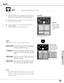 Page 37
37
Input 
Press the MENU button to display the On-Screen Menu.
Spin the menu icons with the Control pad and press the
SELECT button when the INPUT icon comes right in front.1
Move the yellow frame pointer with the Control pad to a
input which you want to select.2
Input 1
Move a pointer to Input 1 and press the SELECT button.
When the input source is analog coming from a
computer through the Input 1 (ANALOG IN)
terminal, select RGB (PC Analog). RGB (PC Analog)
When the input source is digital coming from...