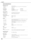 Page 74
74
Appendix
Technical Specifications
Mechanical Information
Projector Type Multi-media Projector
Dimensions (W x H x D) 20.39 x 9.92 x 23.86 (518mm x 252mm x 606mm) (Not including adjust\
able feet)
Net Weight 54.3 lbs (24.7kgs)
Feet Adjustment 0˚ to 3.65˚
Panel Resolution 38-VIV305-01 38-VIV304-01
LCD Panel System 1.4 TFT Active Matrix type, 3 panels
Panel Resolution 1024 x 768 dots 1400 x 1050 dots
Number of Pixels 2,359,296  (1024 x 768 x 3 panels) 4,410,000 (1400 x 1050 x 3 panels)
Signal...