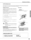 Page 6161
Maintenance and Cleaning
Turn off the projector, and disconnect the AC power cord
from the AC outlet.1
2
3
4
RECOMMENDATION
We recommend avoiding dusty/smoky environments when
operating a projector.  Usage in these environments may
cause poor image quality.
When using under dusty or smoky conditions, dust may
accumulate on liquid crystal panel, lens, or optical elements inside
it. This condition may degrade quality of projected image.
When above symptoms are noticed, contact your authorized
dealer or...