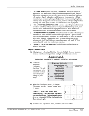 Page 87Section 3: Operation 
 
   User’s Manual    3-61. 
