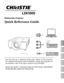 Page 3Use  this  book  as  a  reference  guide  when  setting  up  the  projector. 
For  detailed  information  about  installation,  setup,  and  operation  of 
the projector, refer to the user’s manual on the CD-ROM.
ReaD the  Sa Fety  In StRUC tIO nS In  th IS  QUICK  R eFe R en Ce 
GUIDe beFORe USInG the pROjeCt OR.
English
Deutsch
Français
Italiano
Español
Português
✽ Lens not included.
Multimedia  Projector 
Quick Reference Guide 