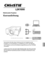 Page 63Multimedia-Projektor
Kurzanleitung
Verwenden Sie bitte diese anleitung bei der aufstellung des 
p rojektors. Für einzelheiten zur  aufstellung und für den betrieb 
des p rojektors wird auf die bedienungsanleitung auf der CD-ROM 
verwiesen.
LeSen SIe bItte VOR DeR InbetRIebnahMe DeS pROjeKt ORS 
DIe SICheRheItS anWeISUnGen In DIeSeR KURZanLeItUnG 
DURCh.
Deutsch
✽ Das Objektiv gehört nicht zum Lieferumfang. 