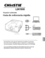 Page 43Use este libro como guía de referencia al instalar el proyector.  
para información detallada sobre la instalación, configuración y\
  
uso del proyector, consulte el Manual del usuario en el CD-ROM.
Lea La S InStRUCCIOneS De Se GURIDaD en eS ta GUÍa De 
ReFeRenCIa RÁpID a anteS De US aR eL pROyeCtOR.
✽ Lente no incluida.
Español
Proyector multimedia
Guía de referencia rápida 