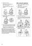 Page 2222
Switch the unit on.
Switch the On / Off button to 
the “I” (On) position.
The illuminated ring (6, figure 1) 
flashes.
Set the rotary switch to the desired 
speed setting.
Put food to be processed in the feed 
tube and push down with the pusher.
Prevent the cut ingredients from 
building up in the outlet opening.
Note: If the food to be processed sticks in 
the continuous-feed shredder, switch 
appliance off, pull out main plug, wait until 
the drive comes to a standstill, remove 
cover from the...