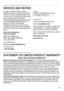 Page 3131
SERVICE AND REPAIR
The Bosch Styline® Series Kitchen 
Machines require no special care other 
than the care and cleaning noted in this 
manual. If you are having a problem with 
your machine, before calling our 
Customer Support group, please refer to 
the TROUBLESHOOTING section on 
page 25. If, after reviewing the 
troubleshooting section and trying its 
remedies, you are still having a problem, 
please do contact us by either writing to 
us at:
Bosch Small Appliances 
Customer Support
BSH Home...