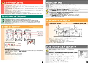 Page 31
Safety instructions
– The washer dryer is heavy – take care when lifting  it.
– Warning: frozen hoses may tear/burst. Do not insta ll the washer dryer outdoors or in areas 
where there is a risk of frost.
– The washer dryer may be damaged. Do not lift by pr ojecting components (e.g. washer dryer 
door).
– In addition to the instructions mentioned here, sp ecial regulations of the relevant water and 
power supply companies may apply.
– If in doubt, have the appliance connected by a tec hnician.
–...