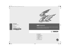 Page 1Robert Bosch GmbH
Power Tools Division
70745 Leinfelden-Echterdingen
Germany
www.bosch-pt.com
1 609 92A 0ML (2014.04) O / 98 XXX  
GWS Professional20-230 H | 22-180 H | 22-230 H | 22-230 JH | 24-180 H | 24-230 H | 24-230 JH | 
24-230 JVX | 26-180 H | 26-230 B | 26-230 H enOriginal instructions
frNotice originale
trOrijinal işletme talimatı
ruОригинальное руководство 
по эксплуатации
ukОригінальна інструкція з 
експлуатації
kkПайдалану нұсқаулығының 
түпнұсқасы 
ar
fa
Âé%‰ þæÆ
‰...