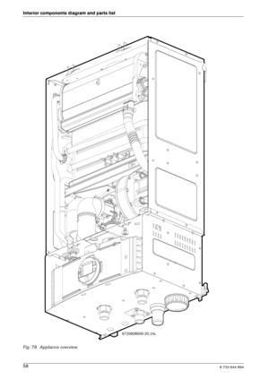 Page 586 720 644 89458
Interior components diagram and parts list 
Fig. 78 Appliance overview 