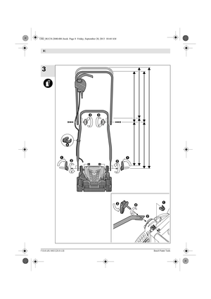 Page 8F 016 L81 043 | (20.9.13)Bosch Power Tools
8 |  
3
OBJ_BUCH-2040-001.book  Page 8  Friday, September 20, 2013  10:44 AM 