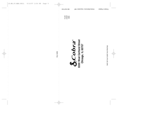 Page 9FOLD HERE 
TAPE TOP FLAP OVER THIS PRINTING
6500 West Cortland Street
Chicago, IL 60707
PLACE 
STAMP 
HERE
Printed in Thailand            ©Cobra Electronics  Corporation 1997             480-183-P-001
18.WX.ST.MAN.ORIG.  9/19/97 2:54 PM  Page 9 
