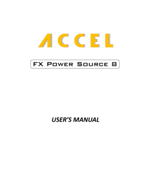 Page 1 
 
 
 
 
 
 
 
 
 
 
 
 
 
 
 
 
 
 
USER’S MANUAL 
 
 
 
 
 
 
 
 
 
 
 
 
  
