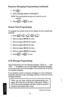 Page 35Response Messaging Programming (continued) 
3. Dial @. 
4. Dial a message number (0 through 9). 
NOTE: The preprogrammed messages are created by you, the 
attenaimt. 
5. Presseoretoend. 
System Clock Programming 
To program the system clock in the display for the current date 
and time: 
2. Dial two digits (00-99) for year. 
3. Dial two digits 
(01-12) for month . 
4. Dial two digits (01-31) for day . 
5. Dial two digits (00-23) for hour. 
6. Dial two digits (00-59) for minute . 
7. Press@ or@ to end....