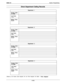 Page 200IMl66-107System Programming
Direct Department Calling Records
Department 1
Access Code10-7999
Line Ports1-24
Station Ports10-57
Department 2
Access Code10-7999
Line Portsl-24
Station Ports10-57
Department 3
Access Code10-7999
Line Portsl-24
Station Ports10-57
Department 4
Access Code10-7999
Line Portsl-24
Station Ports10-57
Defaults = No Access Code Assigned, No Line Potts Assigned, No Station Ports Assigned4-l 03 