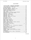 Page 62&I 66-036 
Publication Index 
PUBLICATION INDEX 
8 LINE 5LF KEYSET, 
INSTALLATION REQUIREMENTS..................2- 4 
8 LINE 5LF KEYSET, PROGRAMMING REQUIREMENTS...................3- 2 
A-LEAD CONTROL DEVICE CONNECTIONS 
............................. 
2-5 
AC POWER CONNECTION 
........................................... 2-3 
AREA PAGING INTERFACE - LINE PORT 
............................. 2-7 
AREA PAGING INTERFACE - STATION PA PORT 
....................... 2-7 BASE LEVEL PROGRAM ENTRY MODE...