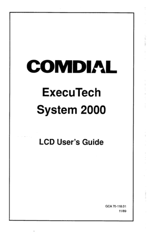 Page 1COMDIAL 
ExecuTech 
System 2000  