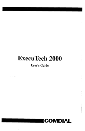Page 1ExecuTech 2000 
User’s Guide  