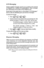 Page 30LCD Messaging 
System-supplied messages can be set at a station to be received 
or displayed by a calling LCD speakerphone. These messages 
give information on the status of the telephone user. 
In the back of this guide there is a list entitled “LCD Messages.” i .: 
I. 
Fill it in after the attendant gives you the list of messages. j:. ; 
; :’ 
To turn on message, 
l Dial the desired code number from your message list. The 
default messages of “Back At” and “Call” may be used: 
For default message 1,...