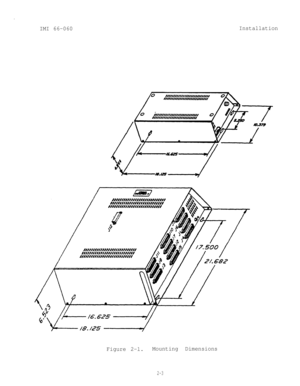 Page 10IMI 66-060Installation
Figure 2-l.Mounting Dimensions
2-3 