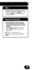 Page 51To prevent other party from hearingl Press and hold down(m).
l Release 
(MUTE) to resume two-way
conversation.
If your telephone service is pulse
(rotary) and you must convert to
tone after selecting a line or while
dialingl 
Press