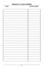 Page 14FREQUENTLY CALLED NUMBERS 
PHONE NUMBER 
10  