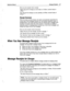 Page 502Reference Manual Message Receipts 10 7 
Here are some sample return receipts: 
“Hugh Yale got the message you sent today at 12:05pm, received today at 
I :35pm. ‘* 
“‘Sue Ying got the message you sent yesterday at 8:3Oam, received today at 
8:45am. ” 
Receipt Summary 
With the receipt summary feature, the system automatically summarizes the 
current state of the messages between you and another subscriber, guest, or 
message group. The receipt summary does not identify which messages were 
received, nor...