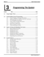 Page 113Programming The System
SectionTitle ..........................................................................................................Page
3.1 Using Chapter Three .................................................................................3–7
3.2 Understanding System Programming ......................................................3–7
3.2.1 Using A Telephone To Program The System .........................................3–7
3.2.2 Supporting DigiTech Telephones (Revision I And Later)...