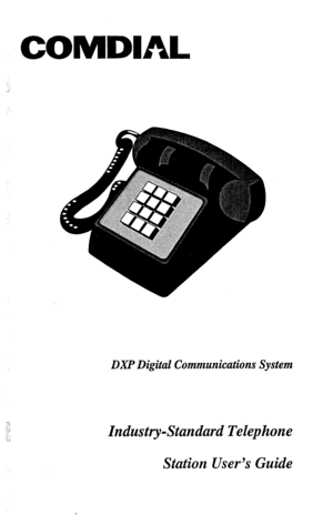 Page 17: 
: ., 
; 
:., 
DXP Digital Communications System 
Industry-Standard Telephone 
Station User’s Guide  