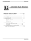 Page 224Aufomatic Route SelectionChapter Twelve: Automatic Route Selection
. . . . . . . . ..*..........................12-1
12.1
12.2
12.3
12.4
12.5
12.6Introducing Automatic
RouteSelection.............................................12- 1ARS Enable........................................................................................
12-2LineGroups
for...