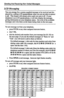 Page 60Sending And Receiving Non-Verbal Messages 
LCD Messaging 
You can arrange for a system-supplied message to be received and dis- 
played by a calling LCD speakerphone when you ate not able to answer 
a call. This feature will remain active until you turn it off. If your 
telephone is an LCD speakerphone, it will also display the message, I 
giving information on your telephone status. Get a list of the available 
messages and write them on the blank listing chart on the next page. 
To turn message on from...