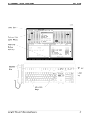 Page 579TrackerEscHelp
MuteHeadsetI.D. Split
ParkBothRetrieveSerial ConfOverflowPage
Line TAP
Intercom
NJI *
8
BHU &
7
VGY ^
6
CFT %
5
XDR $
4
ZSE #
3
AW @
2
Q !
1
Silent
MKO (
9

:
:
+
=
?
/


_
-
PickMessagePrint
ScreenPause
Scroll
Lock
Page
Down Page
Up Home Insert
Delete
EndHold
A
n
s
w
e
r Num
Lock
#*
SysReq
Volume
Volume
CtrlShift Ta b
Shift Caps Lock
Enter Backspace
Ctrl AltAlt
Break
QZ
GHI
PRSABC
JKL
TUVDEF
MNO
WXY
Transfer
R
e
l
e
a
s
e
Num Caps Scroll
Lock
LockLock
1
4
7
02
5
83
6
9Next
Screen
2nd...