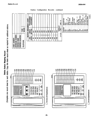 Page 59Stution RecordsIMI66-094
Station Configuration Records- continued
-
................................g:...................I........_
-Xi- 