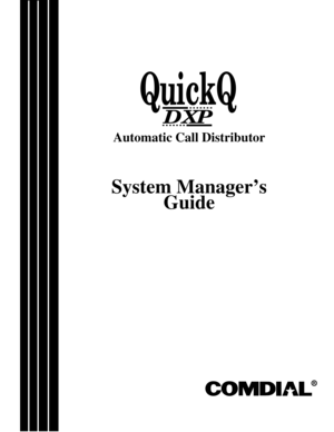 Page 1Automatic Call Distributor
System Manager’s
Guide
R
QuickQ
DXP 