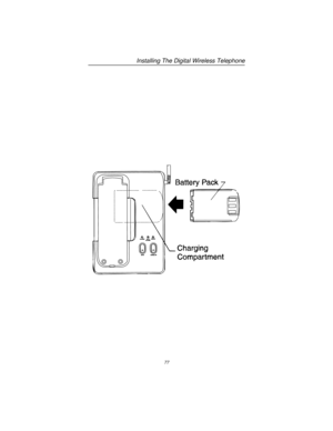 Page 83Installing The Digital Wireless Telephone
77 