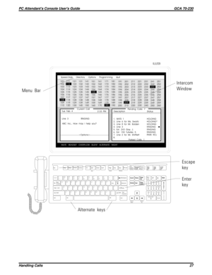 Page 32EscHelp
MuteHeadsetI.D. Split
ParkBothRetrieve TrackerSerial ConfOverflowPage
LineTA P
Intercom
NJI *
8
BHU &
7
VGY ^
6
CFT %
5
XDR $
4
ZSE #
3
AW @
2
Q !
1
Silent
MKO (
9

:
:
+
=
?
/


_
-
PickMessagePrint
ScreenPause
Scroll
Lock
Page
Down Page
Up Home Insert
Delete
EndHold
A
n
s
w
e
r Num
Lock
#*
SysReq
Volume
DownVolume
Up
CtrlShift Ta b
Shift Caps Lock
Enter Backspace
Ctrl AltAlt
Break
QZ
GHI
PRS
OPERATOR
ABC
JKL
TUVDEF
MNO
WXY
Transfer
R
e
l
e
a
s
e
Num Caps Scroll
Lock
LockLock
1
4
7
02
5
83
6...