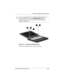 Page 79Removal and Replacement Procedures
Maintenance and Service Guide5–15
✎To ensure proper alignment of the display when replacing it, 
loosely install the screws in the 1, 2, 3, 4, 5 sequence 
indicated in Figure 5-9. After all screws have been loosely 
installed, tighten them.
Figure 5–9: Installing the Display Screws
Reverse the above procedure to install the display. 