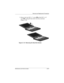 Page 81Removal and Replacement Procedures
Maintenance and Service Guide5–17
2. Remove the four M2.5 × 7 screws 1 and the M2.5 × 4.5 
screw 2 securing the heat sink to the base enclosure 
(Figure 5-10).
Figure 5–10: Removing the Heat Sink Screws 